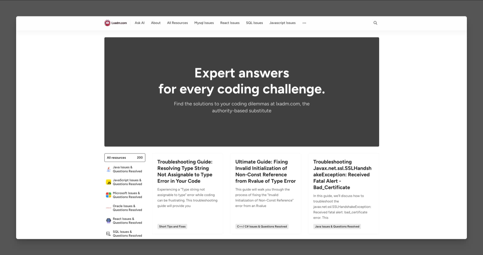 lxadm ghost website
